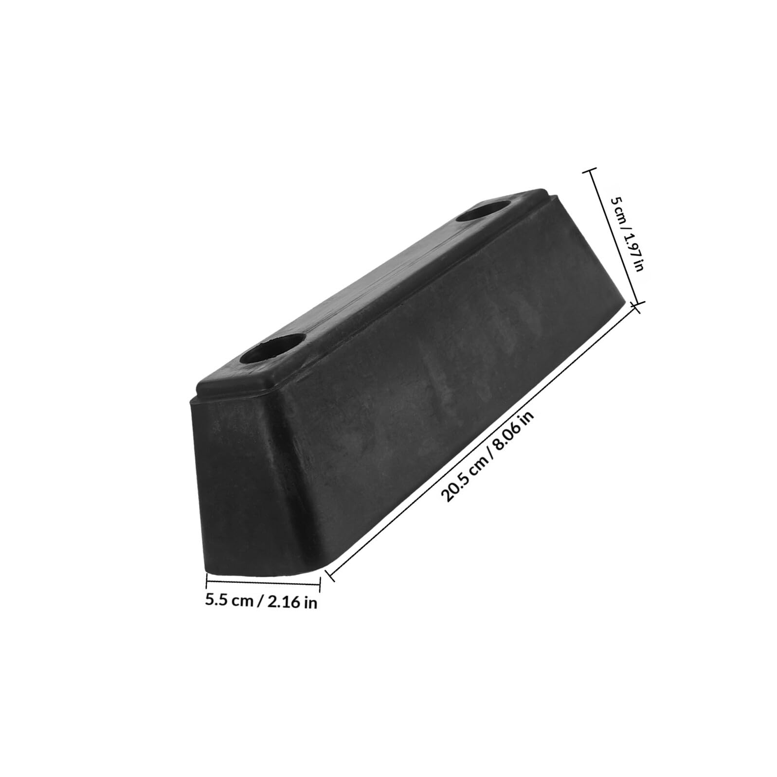 Pare-Chocs en Caoutchouc Noir pour Camion, Entraxe 12, 5 Cm