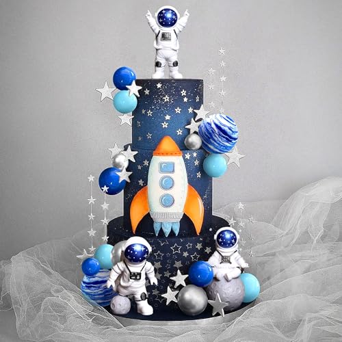 Décorations de gâteau spatiales pour anniversaire et baby shower