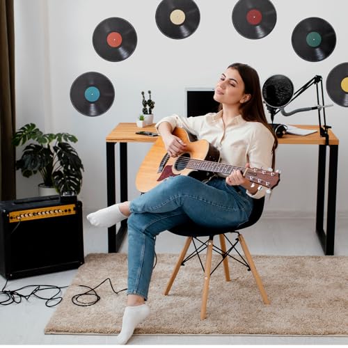 Trinkrittey 578796_1_LEA3DV3X 8 Pcs Blank Vinyl Records Stickers Music Wall Decor thumb #5