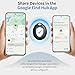 Air Tracker Tags for Android,Air Tracker Tags-4 Pack,Tracker Tags,2 Year Battery Life,Google Find Trackers for Google'S Find Hub App,IP65 Waterproof Luggage Tracker Android for Keys,Wallets,Suitcases