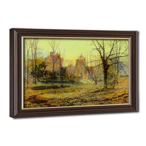 Evening Knostrop Old Hall tableau Grimshaw pour habiller un mur vide de bureau
