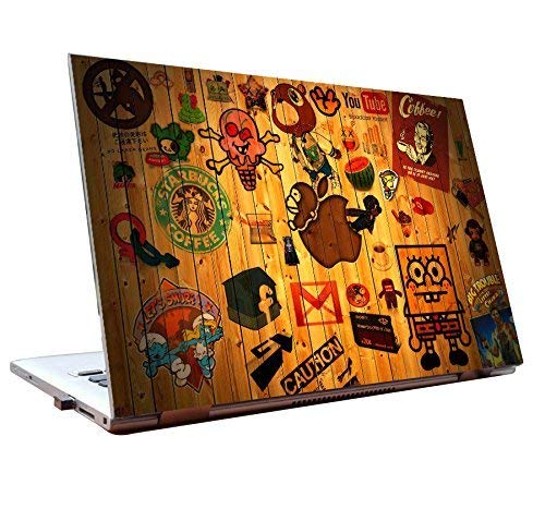 Image of Galaxsia Hipster Vinyl Laptop Skin /Sticker /Cover /Decal Compatible for Any 17 to 17.3 Inches Laptop (Hp /Dell /Sony /Acer /Lenovo /Asus. Etc) Or Notebook.