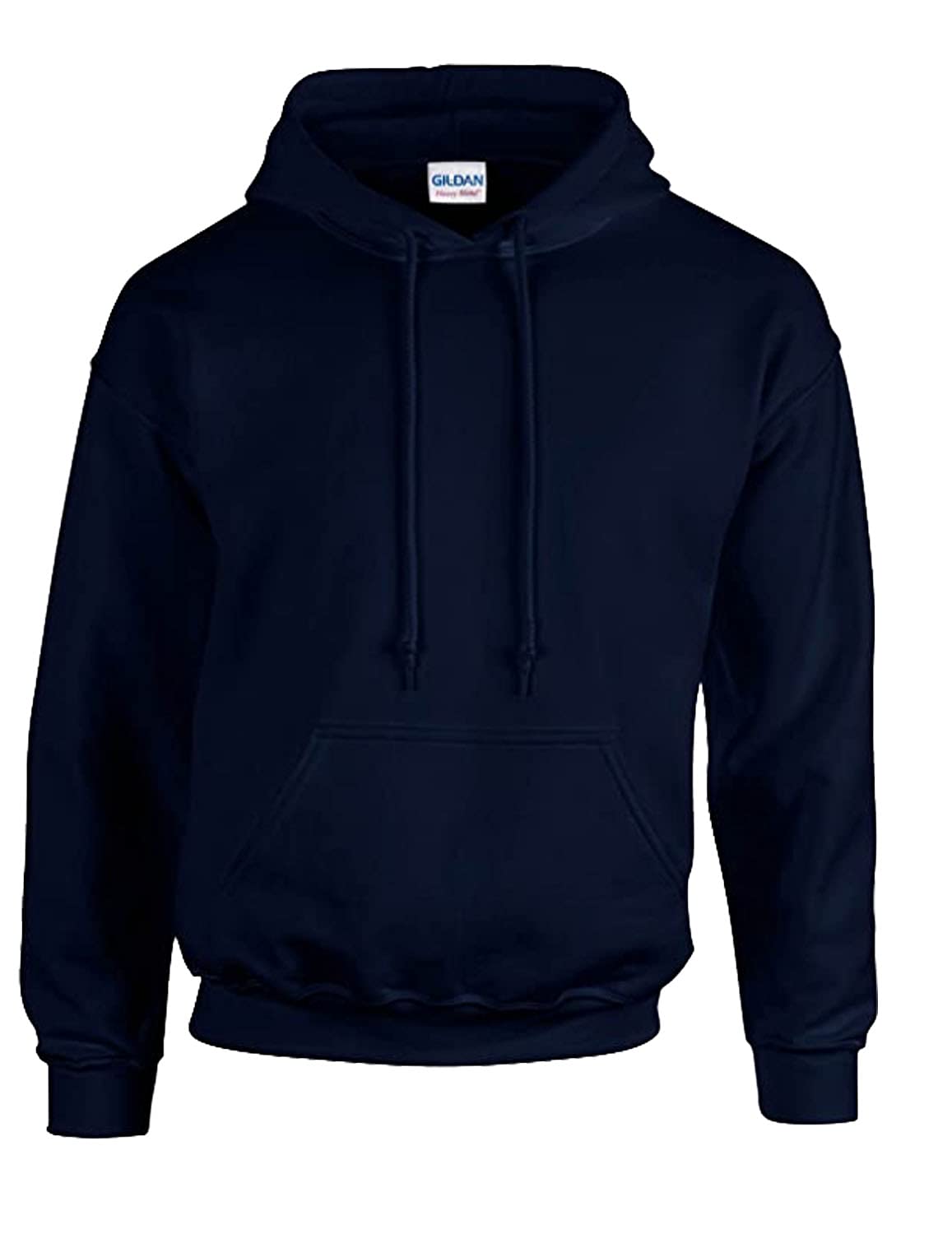 Gildan Men's Heavyweight Hooded Sweatshirt Hoodie, navy, L