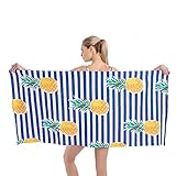 KavRave Beach Towel, Oversized Microfiber Beach Towels for Travel, Quick Dry Towel for Swimmers Sand Proof Beach Towels for Women Men Girls, Cool Pool Towels Beach Accessories Super Absorbent Towel