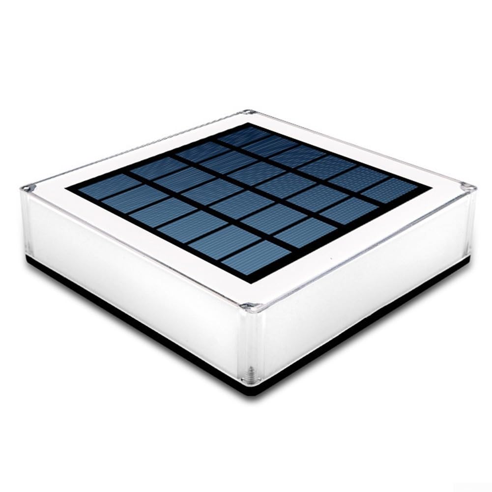 Solar LED Pfostenleuchten Outdoor Garten IP68 Wasserdicht Quadratische Landschaft Pfosten Kappe Lampe für Garten Terrasse Zaun Deck Holzpfosten