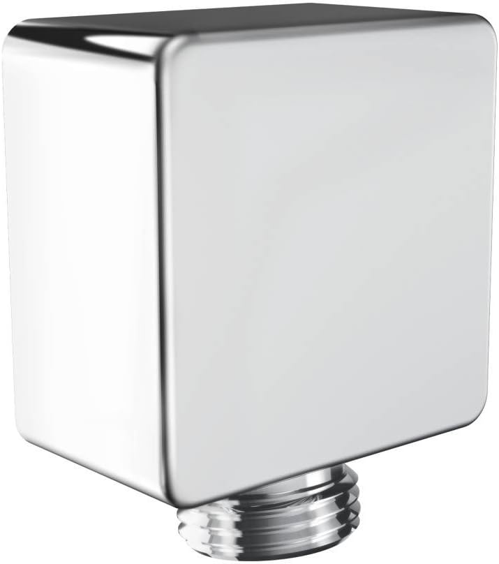 Moen A721 Square Drop Ell Handheld Shower Wall Connector, Chrome, 0.5