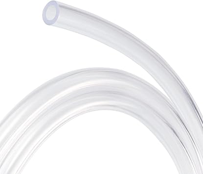 TA-VIGOR 4mm ID 6mm OD PVC Clear Vinyl Tubing, 5M Length Plastic Tube, Food Grade Flexible Water Pipe for Transfer Water, Oil, Air, Garden Irrigation, Water Hose, Fish Tank, Aquarium