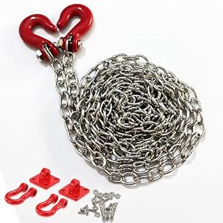 YijiaLink chaîne de remorque métal et crochet crawler 1/10