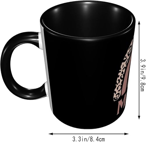 Miniatura 4 de Taza de café con diseño de leopardo y arco iris para el día de la madre, tazas de té, tazas de café, tazas de café de cerámica para mujeres y