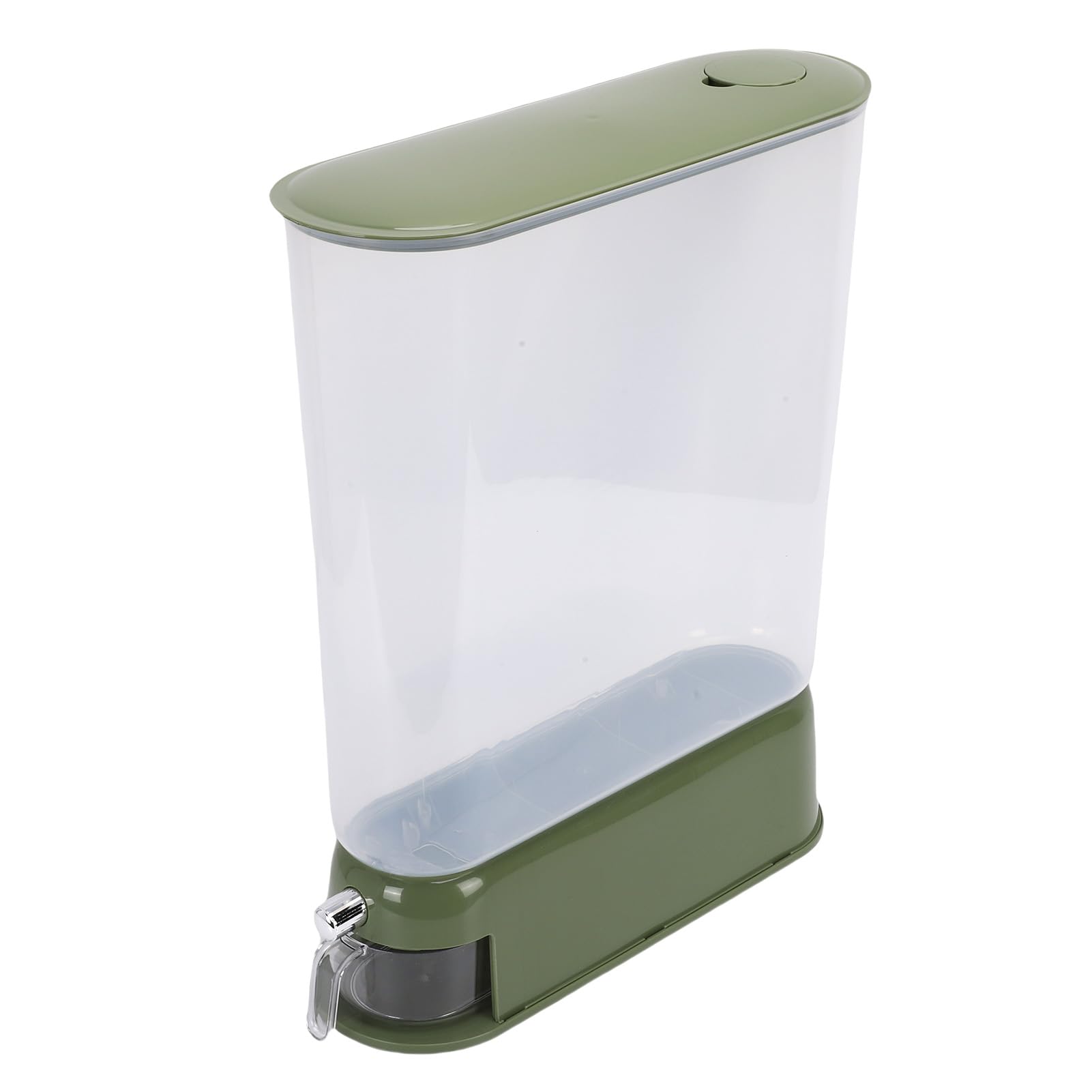 Dispensador de Arroz, Contenedor de Almacenamiento de Alimentos Secos, Transparente, Delgado, Sellado, 22 Libras, Contenedor de Granos para Despensa, Organización de la Cocina del Hogar
