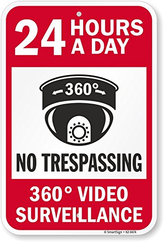 Panneau vidéosurveillance 360 degrés signalisation extérieur 3M