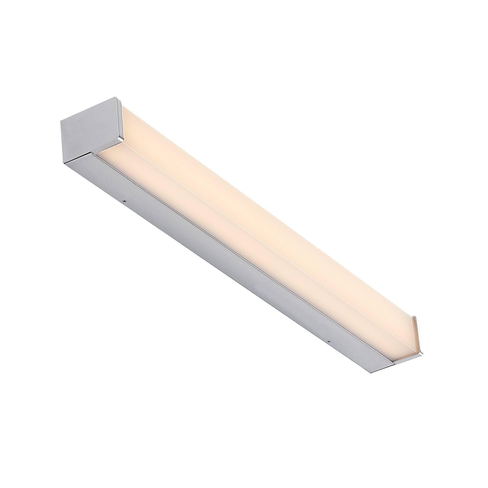 Lindby LED Wandleuchte, Wandlampe Bad Klea (spritzwassergeschützt (Modern) in Chrom aus Aluminium (1 flammig) - Wandleuchten Spiegelleuchte Badezimmer Wandbeleuchtung Badezimmerleuchte