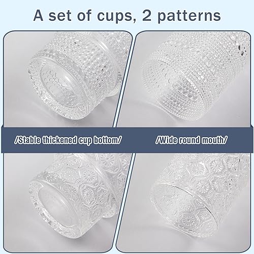 Verres à cocktail rétro en verre ciselé pour une table raffinée - 7