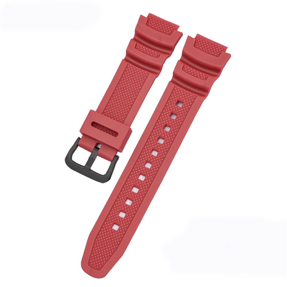 Tyogeephy Tyogeephy Impermeable resina natural Reemplazo Correa 18mm para Casio AQ- S800W SGW-300H MRW-200H AE-1200 W-800H W-735H