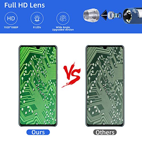 Bysameyee HD 2K 2MP USB-Mikroskop, Digitalmikroskop-Inspektionsendoskop mit 40- bis 1000-facher Vergrößerung und… – Bild 4