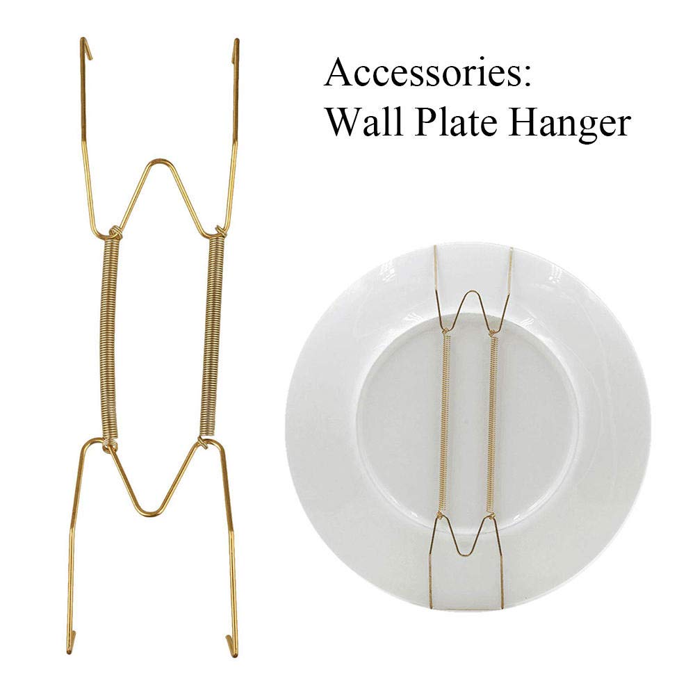 Dekoartikel Wandteller Handbau Kunstplatte Rundgericht Elegante Kunsthandwerk Exquisite Ornamente Home Bar Studio Dekorativer Hintergrund-A6._7 Zoll (17,5 cm)