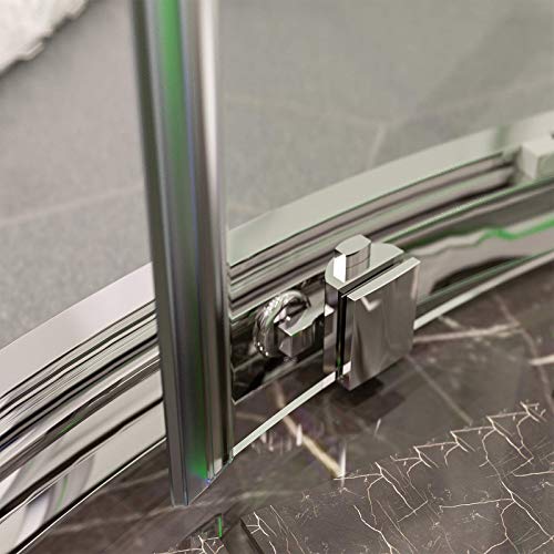 mecor Clear Glass Sliding Bath Doors, 35.4