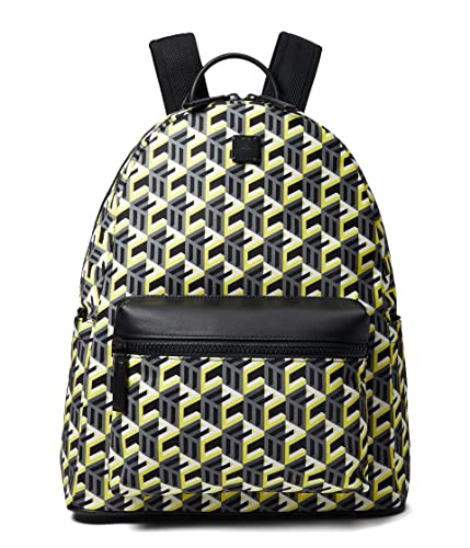 MCM Cubic Logo Nylon Backpack Medium Yellow One Size