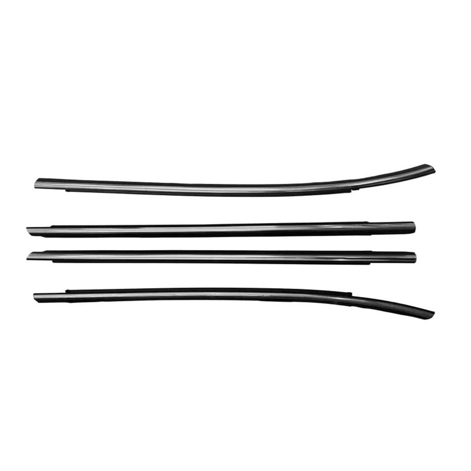 for Hyundai IX35 2010-2015 Car Window Glass Trim Sealing Strip Car Black Rubber Weather Strip 82210-2S000 ATGCBCAUF(Chrome Black)