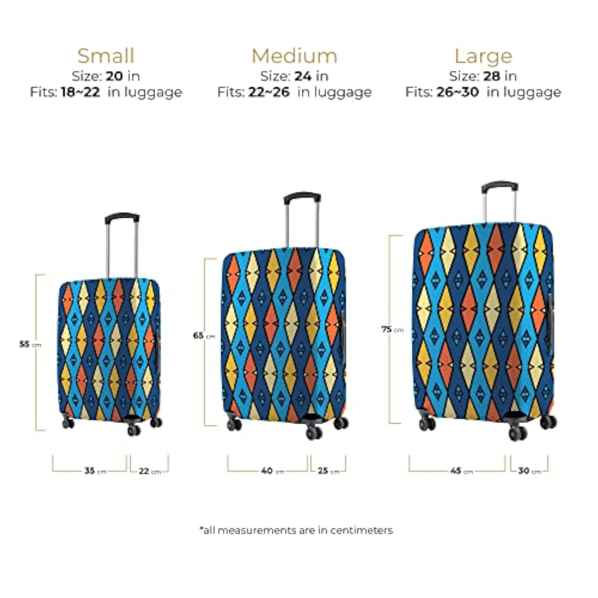 Polyester Small Protective Luggage Cover, 20 Inch