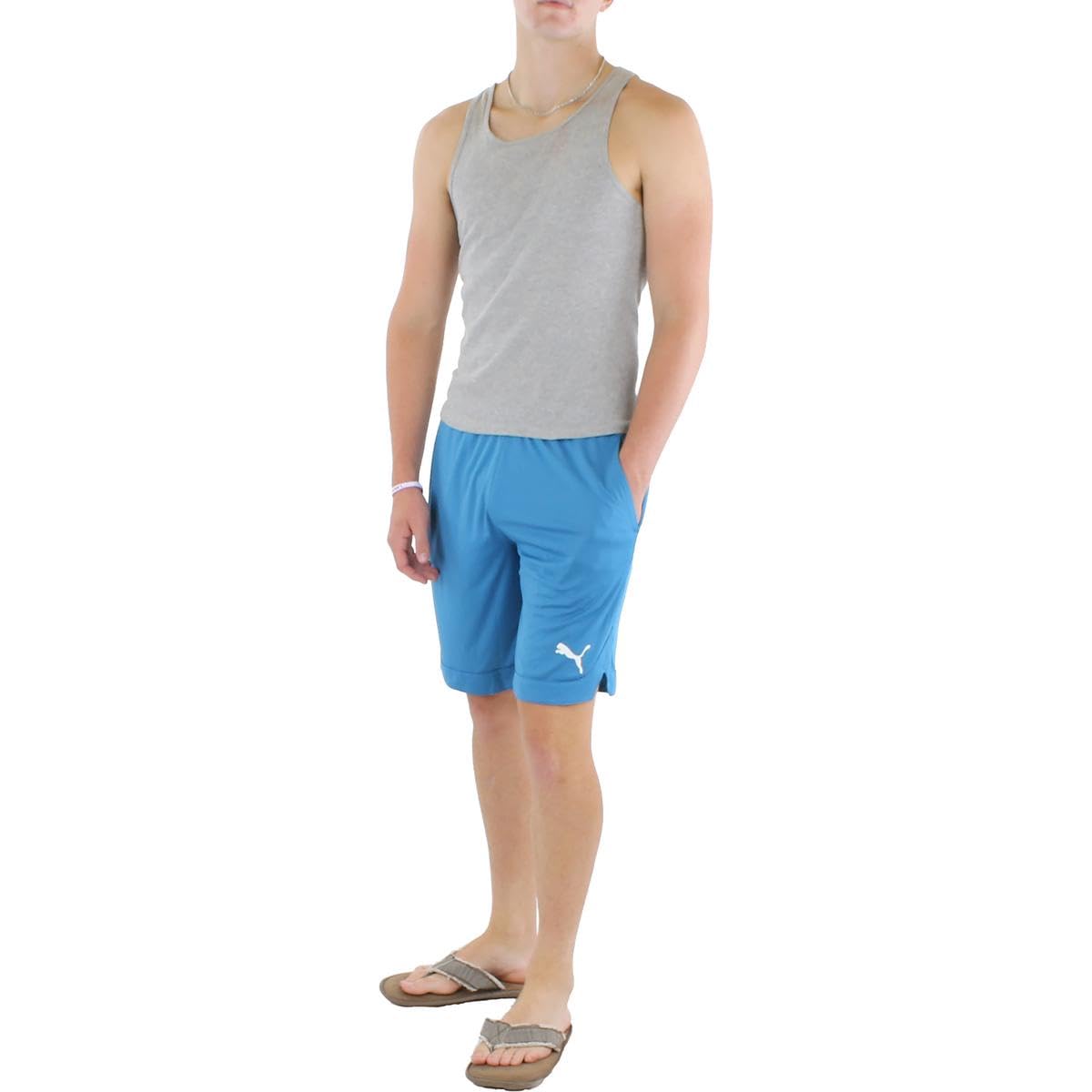 PUMAMens Cool-Fit Active Casual Shorts Blue L