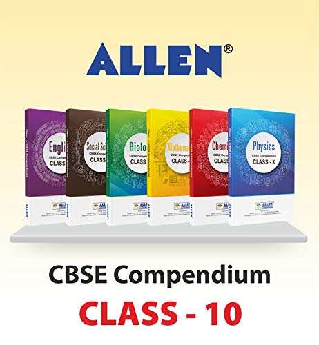 Image of ALLEN Kota- CBSE Compendium for Class-10 (Set of 6 Books) Physics, Chemistry, Biology, Mathematics, English & Social Science (Reduced Syllabus for 2021)