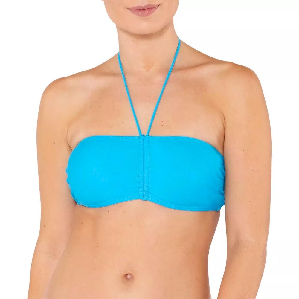 Scuba Women's Bandeau Bikini Top - Turquoise - Size 20