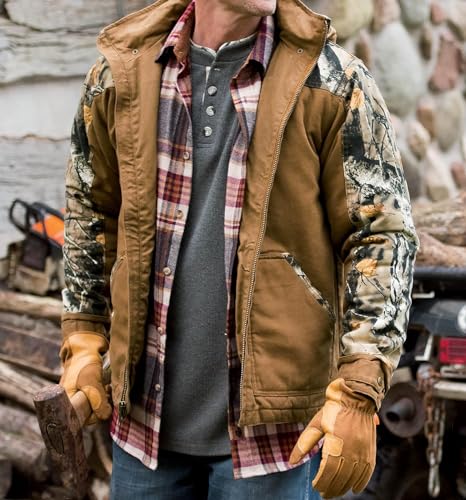Legendary Whitetails Men's Winter Coat Quilted Canvas Workwear Jacket Water Repellent Insulated4