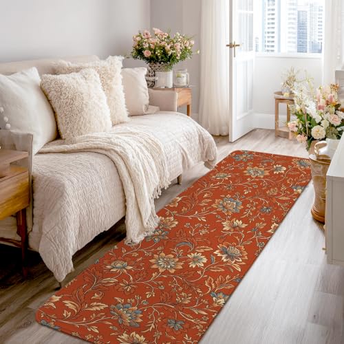 Alfombra de cocina rectangular bohemia para entradas y zonas de lavandería 2