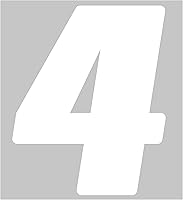 Vista 10 de Dirt Digits DD43B-0 - Vinilo troquelado de precisión de alto brillo de 4 pulgadas, color negro, número 0, paquete de 3