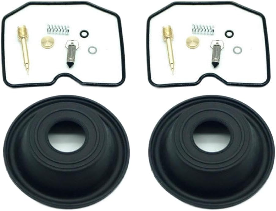 Carburetor Repair Kit Vacuum Diaphragm Rebuild Parts 2 Sets Compatible With GPZ500 GPZ500S 500 500R GPZ EX500 EX
