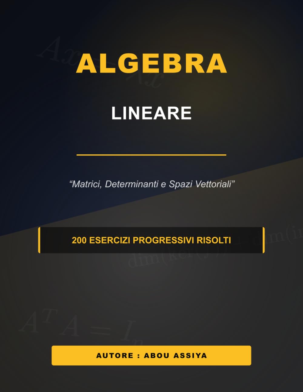 Algebra Lineale: Matrici, Determinanti e Spazi Vettoriali - 200 esercizi progressivi risolti