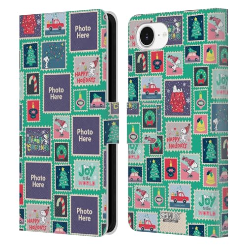 Housse Noël Peanuts iPhone 16 étui de protection timbres festifs pour les fêtes