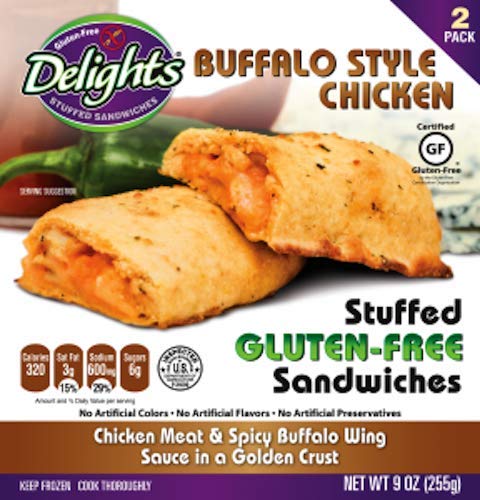 Gf Delights Sandwich Buffalo Chicken Stuffed, 9 oz
