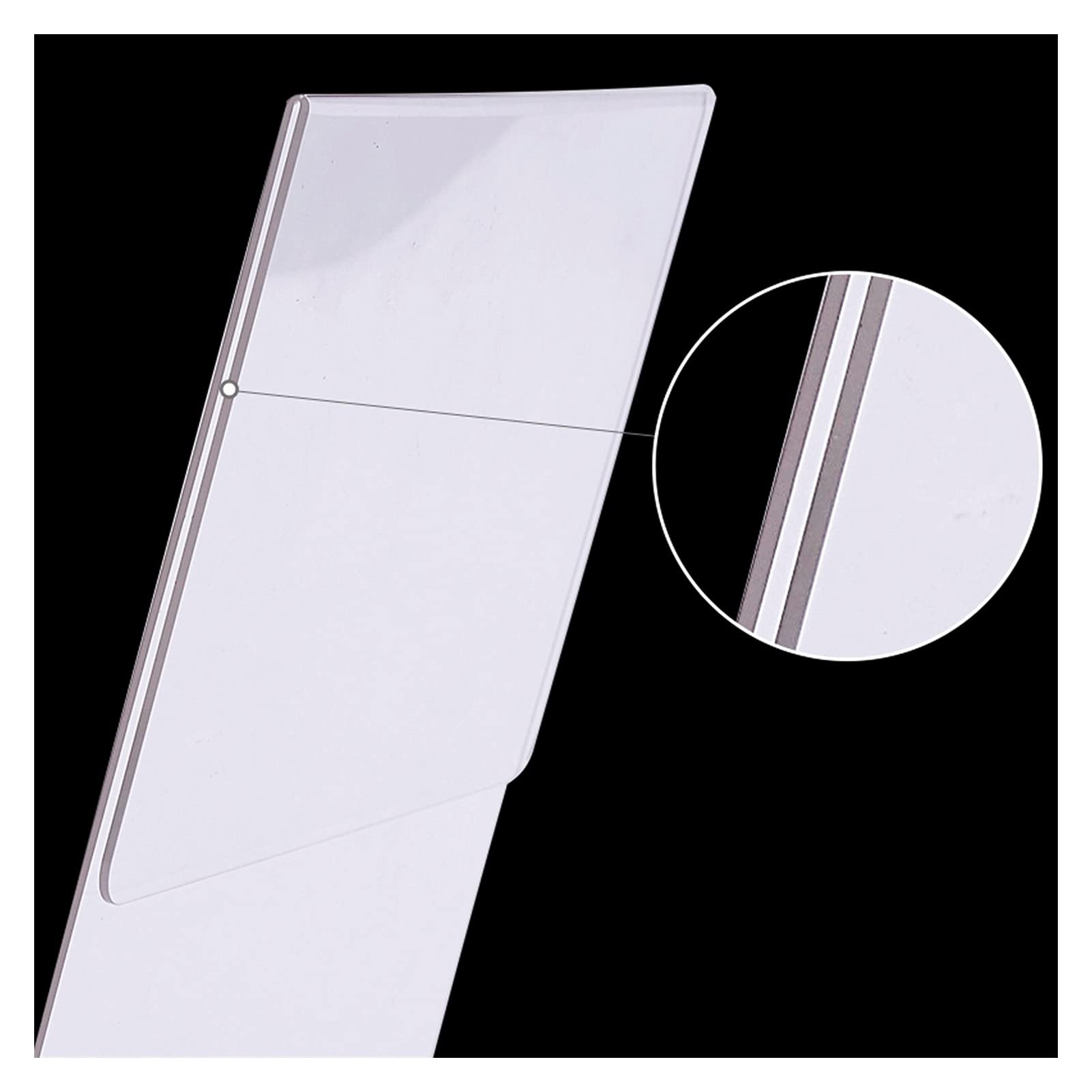 QINGGANGLING999 Restaurantes Soporte de Pantalla Soporte de Signo acrílico Inclinado, 8,5 x 11 Pulgadas Marcos de anuncios Catering, Tienda Eventos de conferencias (10 PCS) Soporte de Cartel