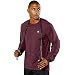 Champion Men's Vapor Cotton Long Sleeve Tee, Maroon Heather, Large