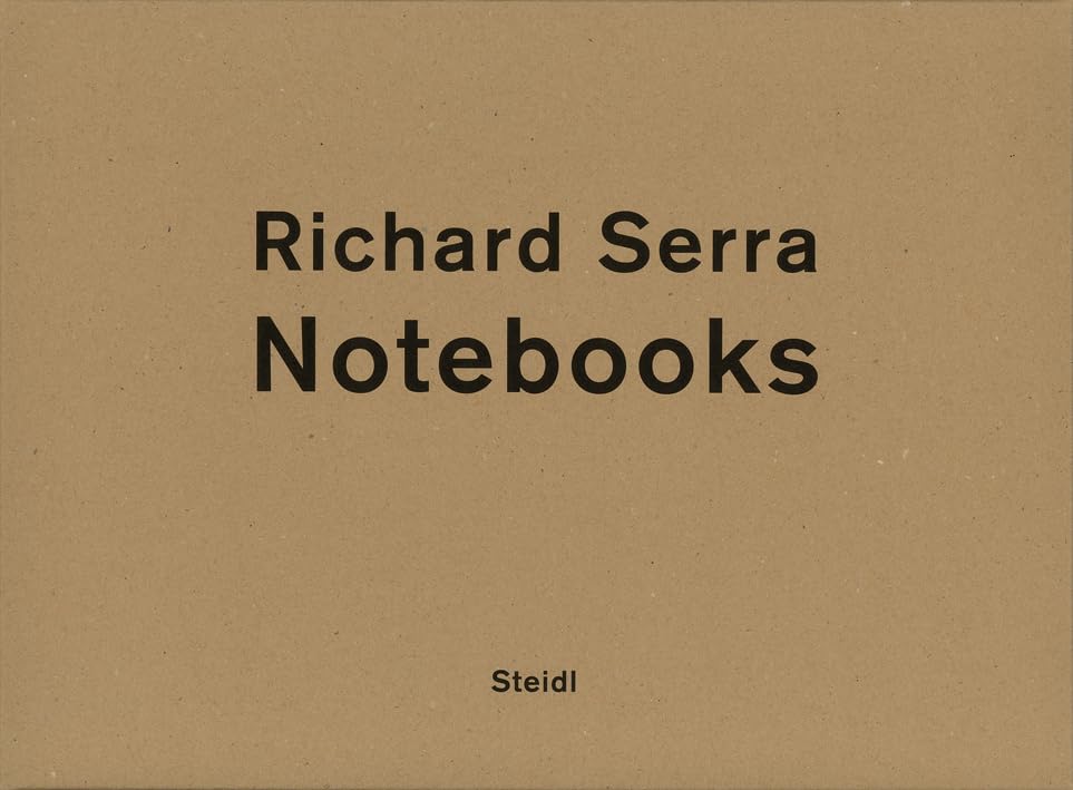 Richard Serra Notebooks Vol 1 anglais livre art architecture