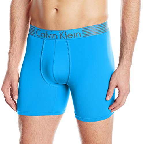 Calvin Klein Men's Underwear Iron Strength Micro Boxer Briefs, Stark Blue, Large