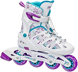 Roller Derby Girl's Stinger 5.2 Adjustable Inline Skate, Medium