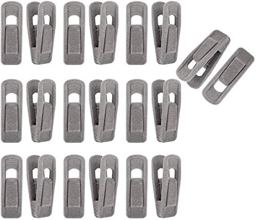 Samt-Kleiderbügel-Clips – 20 Stück, Rot, Starke Klemmkraft, Perfekt Für Samtbügel & Empfindliche Kleidung