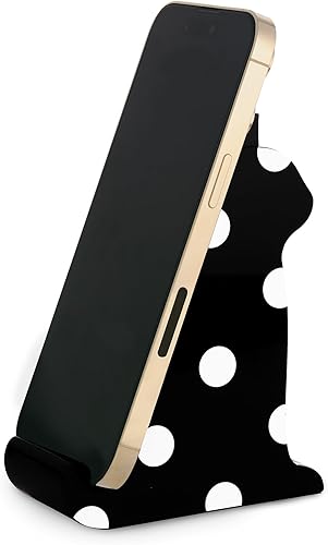 Miniatura 2 de kate spade new york Soporte acrílico para teléfono celular, novedoso soporte de teléfono para escritorio, gato negro (punto de imagen)