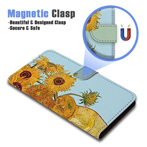 For Samsung A50, For Samsung Galaxy A50, Designed Flip Wallet Phone Case Cover, A24263 Van Gogh Sunflowers 24263 #TOP3