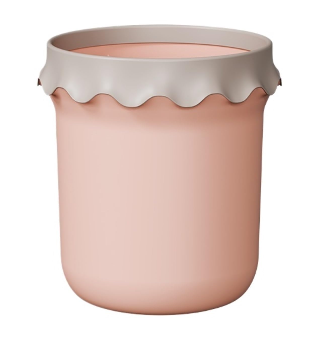 AIEIJJH Plastic Wastebasket 8L Trash Container For Bathroom Kitchen Office Bedroom Home Waste Bin Functional Garbage Can Small, Pink, 1pcs