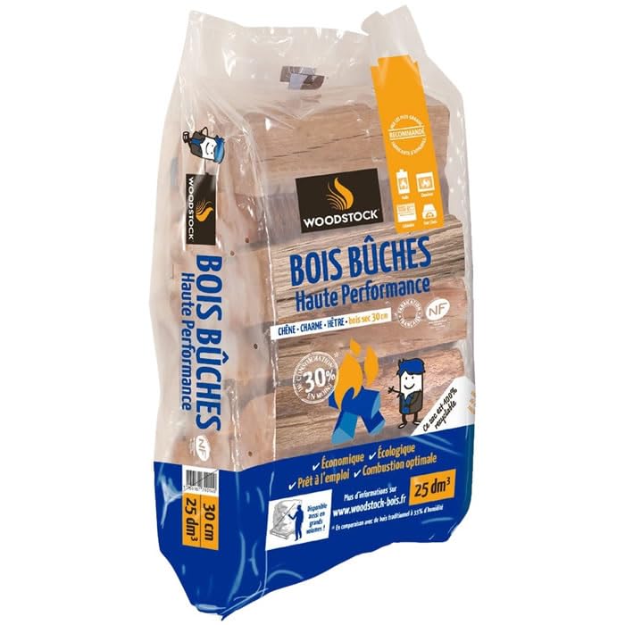 WOODSTOCK Bûches de bois 30 cm 12,33 kg