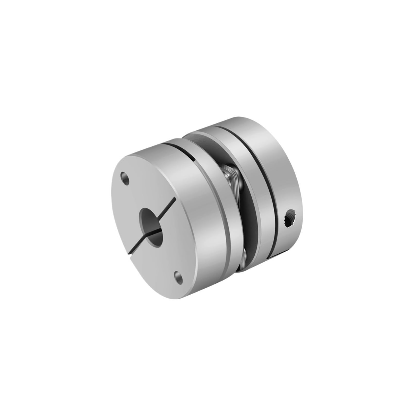 Accoppiamento a membrana 1 PC Giunto elastico a diaframma singolo in lega di alluminio con vite a sfere, servomotore passo-passo, encoder, computer(45X45)