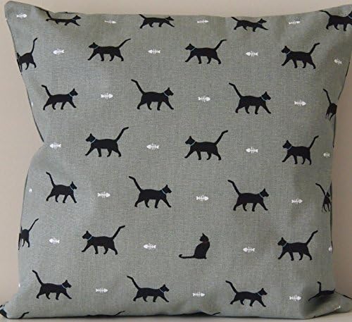 Jessica Anna Sophie Allport Cat Fabric. 100% Cotton 16" /40cm Cushion Cover