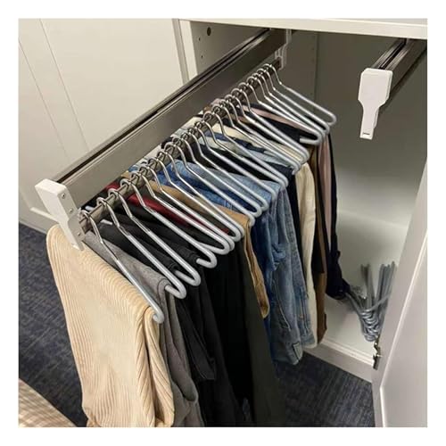 Varilla de armario extensible ajustable que ahorra espacio en tu vestidor 4