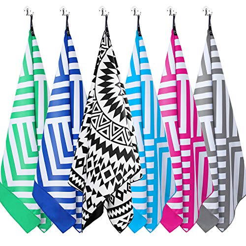 Darchen Microfiber Beach Towels Oversize Quick Dry Towel [6 Pack] - Travel Beach Towel For Swimming Pool, Sand Free Towel(Extra Large Xl 70X35, Large 63X32) For Kids Adult, Compact Lightweight #TOP2