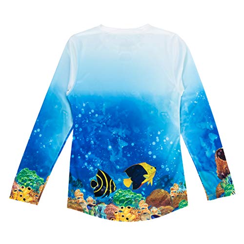 Guy Harvey Girl's Long Sleeve Performance Shirt with 30+ UPF Sun Protection2