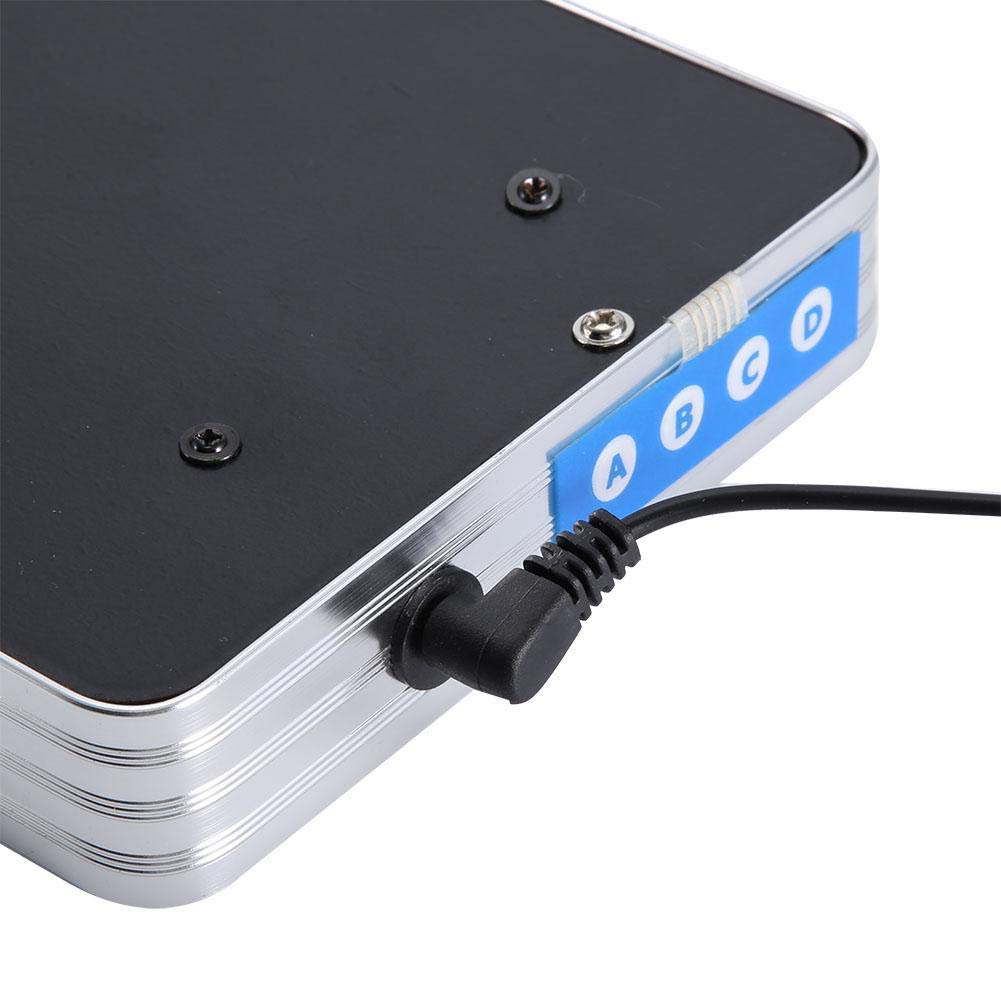 Digitale LED Kalenderuhr, Aluminiumlegierung, 36 x 13 x 3 cm, Wanduhr mit Temperaturanzeige und Wochenanzeige, EU-Stecker, für Büro und Wohnzimmer